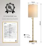 Brass Buffet Lamps Set of 2 - 28.5" Tall