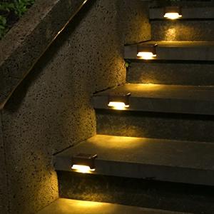 12 Pack Solar Deck Lights for Outdoor Use