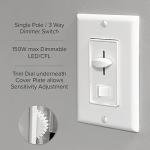 Maxxima LED Dimmer Light Switch - 600W, White