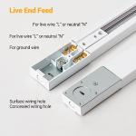 VANoopee 26FT White H Track Lighting Kit