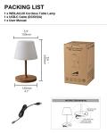WEILAILUX Waterproof Cordless Outdoor Table Lamp
