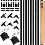 TuyuBEE 26FT Black H Track Lighting Kit