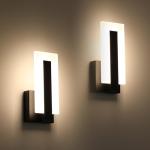 Joosenhouse Set of 2 Modern LED Wall Sconces