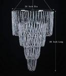 Elegant 4-Tier Faux Crystal Wedding Chandelier