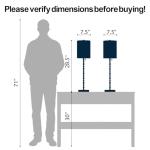 Brass Buffet Lamps Set of 2 - 28.5" Tall