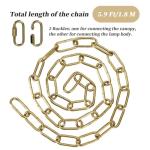 Gold Ceiling Light Fixture Canopy and Chain Kit