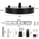 Sopffy Black Pendant Light Canopy Kit