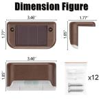 12 Pack Solar Deck Lights for Outdoor Use