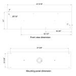 Matte Black Six Pendant Light Fixture Kit