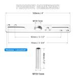 ZOWZEA 4" Ceiling Light Fixture Mounting Kit