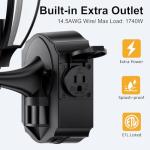 Motion Sensor Outdoor Porch Lights with Outlet