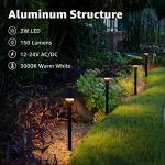SUNVIE LED Low Voltage Pathway Lights, 4 Pack