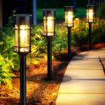 Mancra 8-Pack LED Solar Pathway Lights