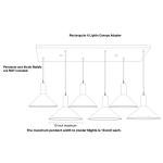 Matte Black Six Pendant Light Fixture Kit