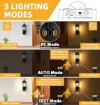 Motion Sensor Outdoor Porch Lights with Outlet