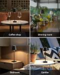 Cordless Portable LED Table Lamps - 2 Pack