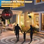 Motion Sensor Outdoor Porch Lights with Outlet