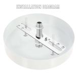 ZOWZEA 4" Ceiling Light Fixture Mounting Kit