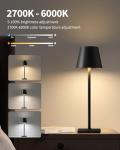 Cordless Portable LED Table Lamps - 2 Pack