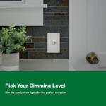 Lutron Ariadni LED+ Dimmer Light Switch, White