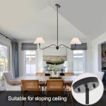 VANZARLA Modern 2-Light Linear Chandelier