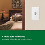 Lutron Ariadni LED+ Dimmer Light Switch, White