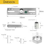 4-Pack Universal Light Fixture Mounting Bracket Kit