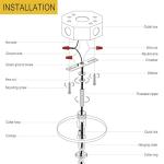 4-Pack Universal Light Fixture Mounting Bracket Kit