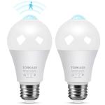 Motion Sensor LED Bulbs, 13W, 2-Pack