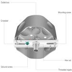 4-Pack Universal Light Fixture Mounting Bracket Kit