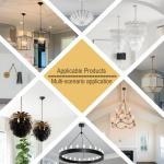 4-Pack Universal Light Fixture Mounting Bracket Kit