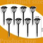 GIGALUMI 6 Pack Waterproof Solar Garden Lights