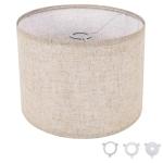 Beige Drum Lamp Shade for Table or Floor