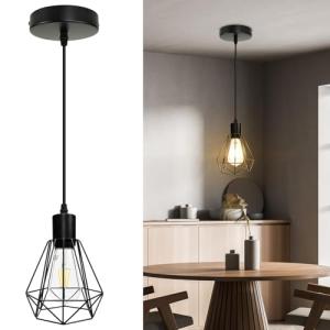 Modern Black Pendant Light Fixture for Any Space