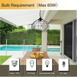 Black Outdoor Pendant Light for Porch or Entryway