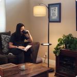 Small White Drum Lampshade for Table and Floor Lamps