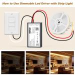 Dimmable 12V LED Driver, 60W Transformer Compatible