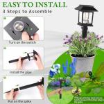 Greluna 12 Pack Solar Pathway Lights - Waterproof