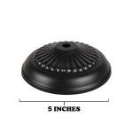 Heavy-Duty Black Pendant Light Chain and Canopy