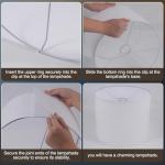 Small White Drum Lampshade for Table and Floor Lamps