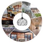 Black Outdoor Pendant Light for Porch or Entryway