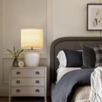 Beige Linen Drum Lampshade for Table & Floor