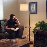 Beige Drum Lamp Shade for Table or Floor