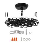Eumyviv Chandelier Canopy Kit with Black Chain