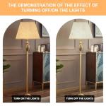 Beige Square Linen Lamp Shade Replacement 10” Height