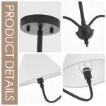 VANZARLA Modern 2-Light Linear Chandelier