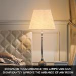 Beige Square Linen Lamp Shade Replacement 10” Height