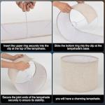 Beige Drum Lamp Shade for Table or Floor