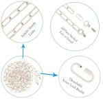 10ft Heavy Duty White Chain with Light Canopy