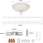 10ft Heavy Duty White Chain with Light Canopy